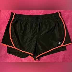 RBX Women’s shorts with spandex included inside them, Size:XL, black
